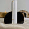 Black Agate Bookend Pair - 1 to 3 lb - Geode Bookend - Home Decor - Crystal and Stones BKE