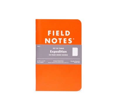 Waterproof Expedition Notebooks, Dot-Graph Paper, Set of 3