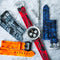 HORUS Red Camo Rubber Strap, 24mm