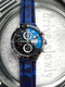 HORUS Blue Digital Camo Rubber Strap, 24mm
