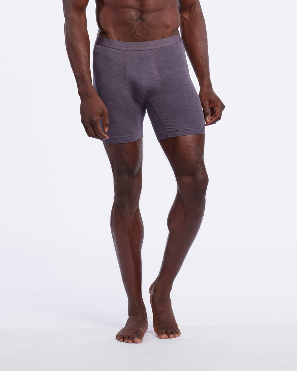 5” Athletic Boxer Briefs, Asphalt Space Dye