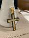 David Yurman 24mm 18K & Forged Carbon Cross