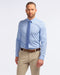 Commuter Dress Shirt, Blue Micro Check