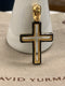 David Yurman 24mm 18K & Forged Carbon Cross