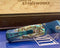 Turquoise Anodized Damascus Tesoro Custom, Abalone