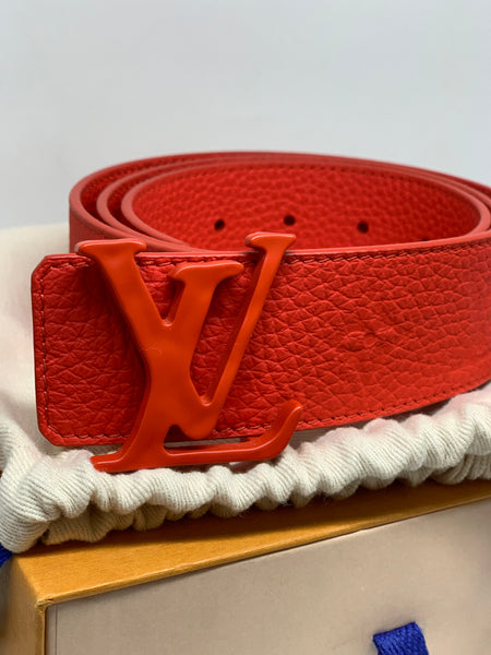 NIB Louis Vuitton x Virgil Abloh Shape Belt, Red 90cm 36US