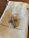 David Yurman 24mm 18K & Forged Carbon Cross