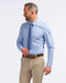 Commuter Dress Shirt, Blue Micro Check