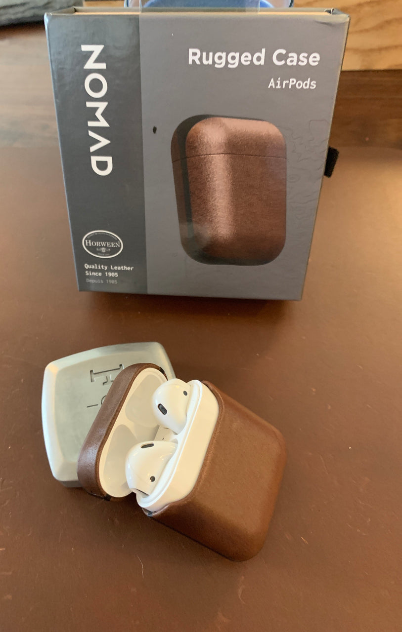 Horween Leather Apple AirPods Case, Rustic Brown