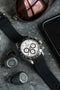 HORUS Rolex Black Rubber Strap, 40mm