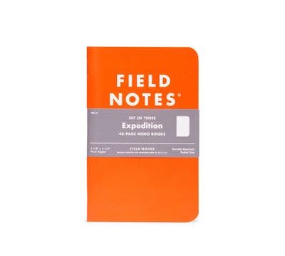 Waterproof Expedition Notebooks, Dot-Graph Paper, Set of 3