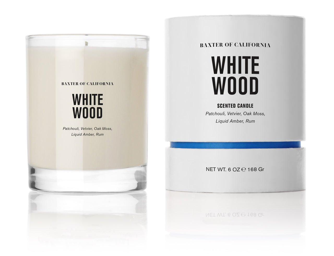 White Wood Candle, 6oz