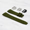 HORUS Rolex Olive Green Rubber Strap, 40mm