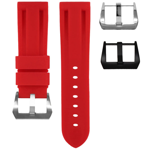 HORUS Red Rubber Strap, 24mm