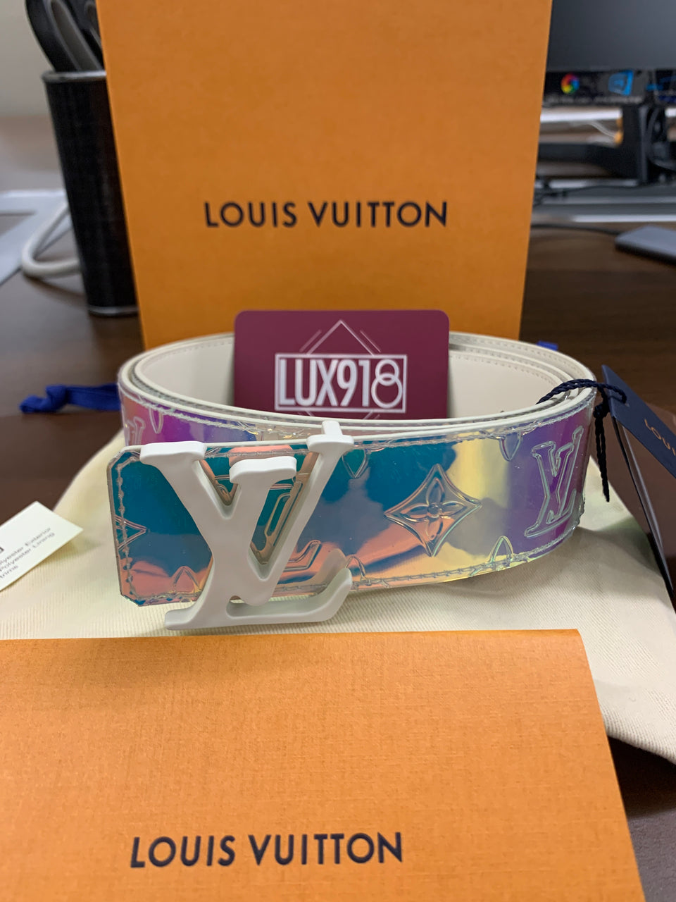 Louis Vuitton Authentic New VIRGIL ABLOH 40 MM BELT SIZE 100