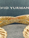 David Yurman, 18k Gold & Pave Diamond Crossover Cable Bracelet