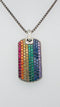 David Yurman Streamline, Rainbow Pave Pendant, 35mm