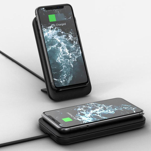 Leather & Aluminum Wireless Charging Stand